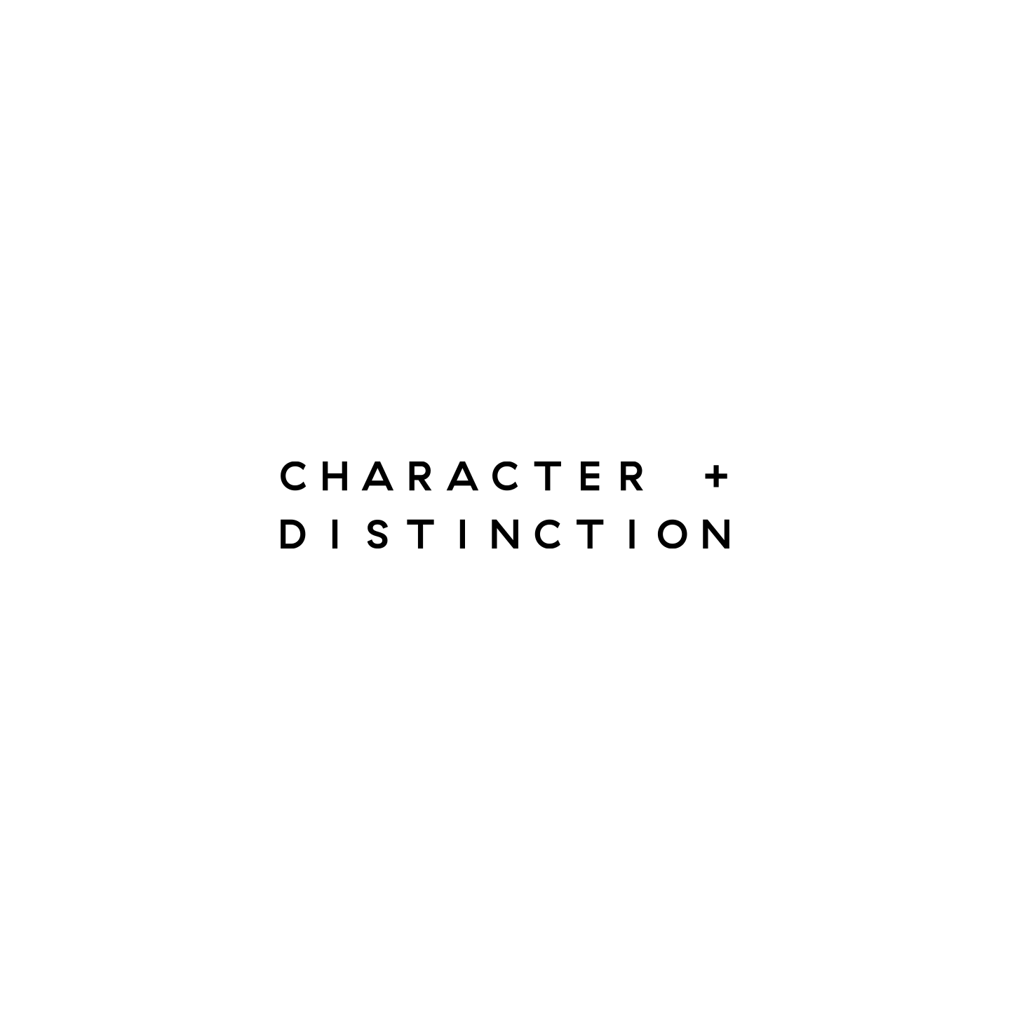 Character + Distinction Brand Identity Design