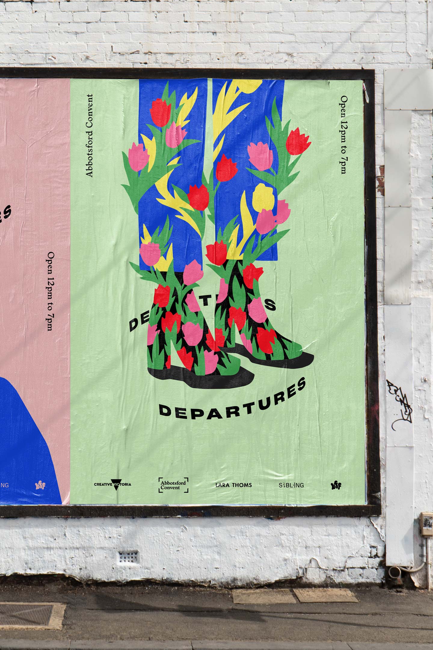 Departures Brand Identity Design, OOH Advertising Design