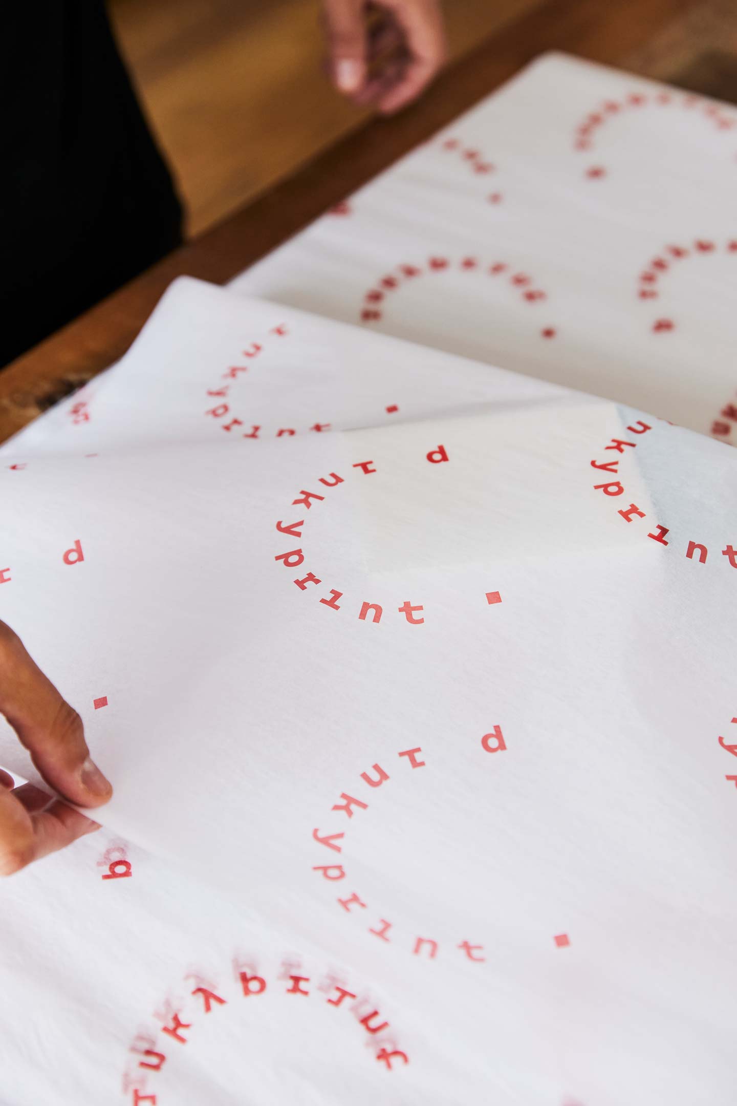 Pinky Print Brand Identity Design, Brand Application Design