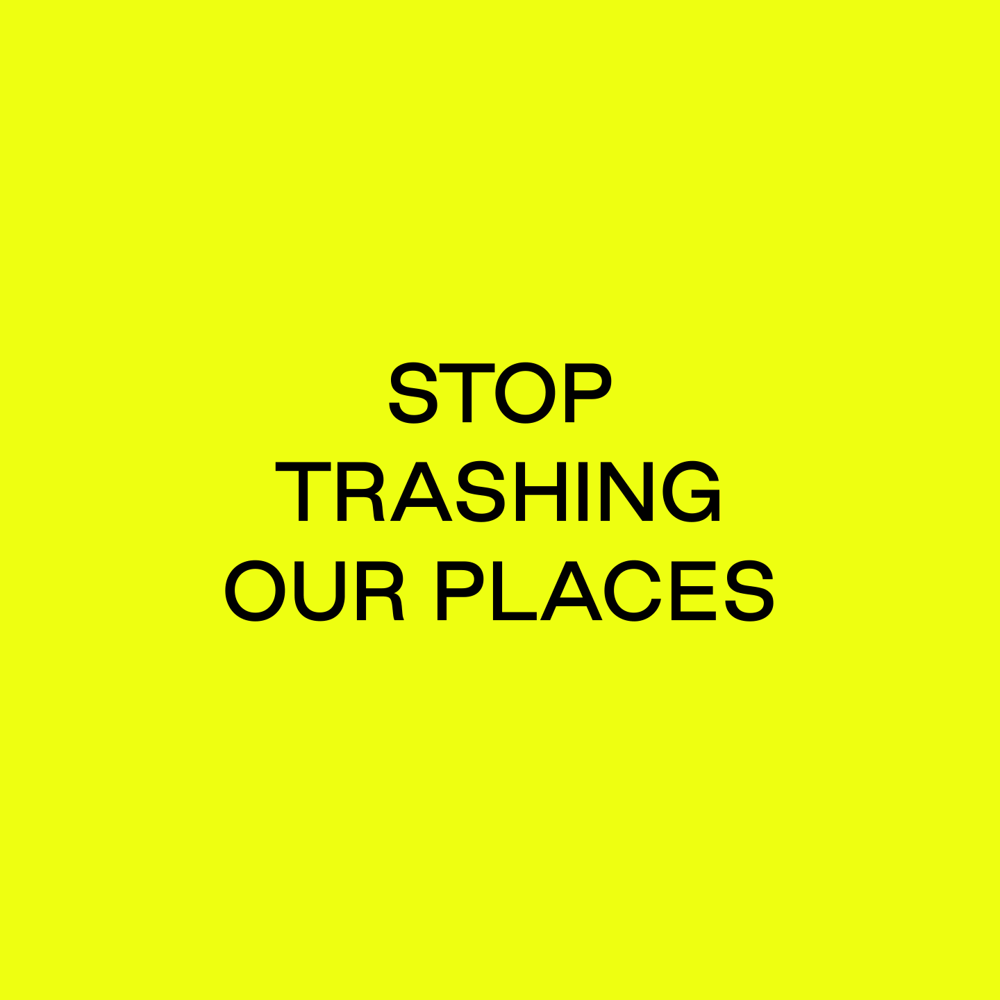 Stop Trashing Our Places Brand Identity Design