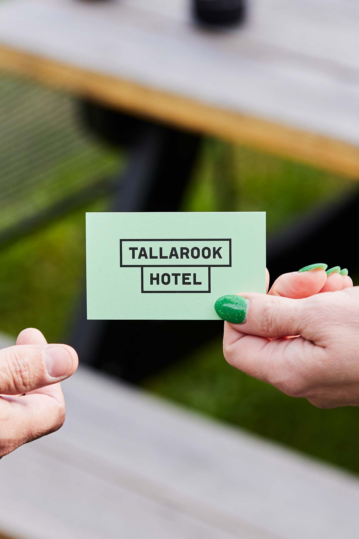 Tallarook Hotel Wayfinding Design, Stationery Design, Apparel Design